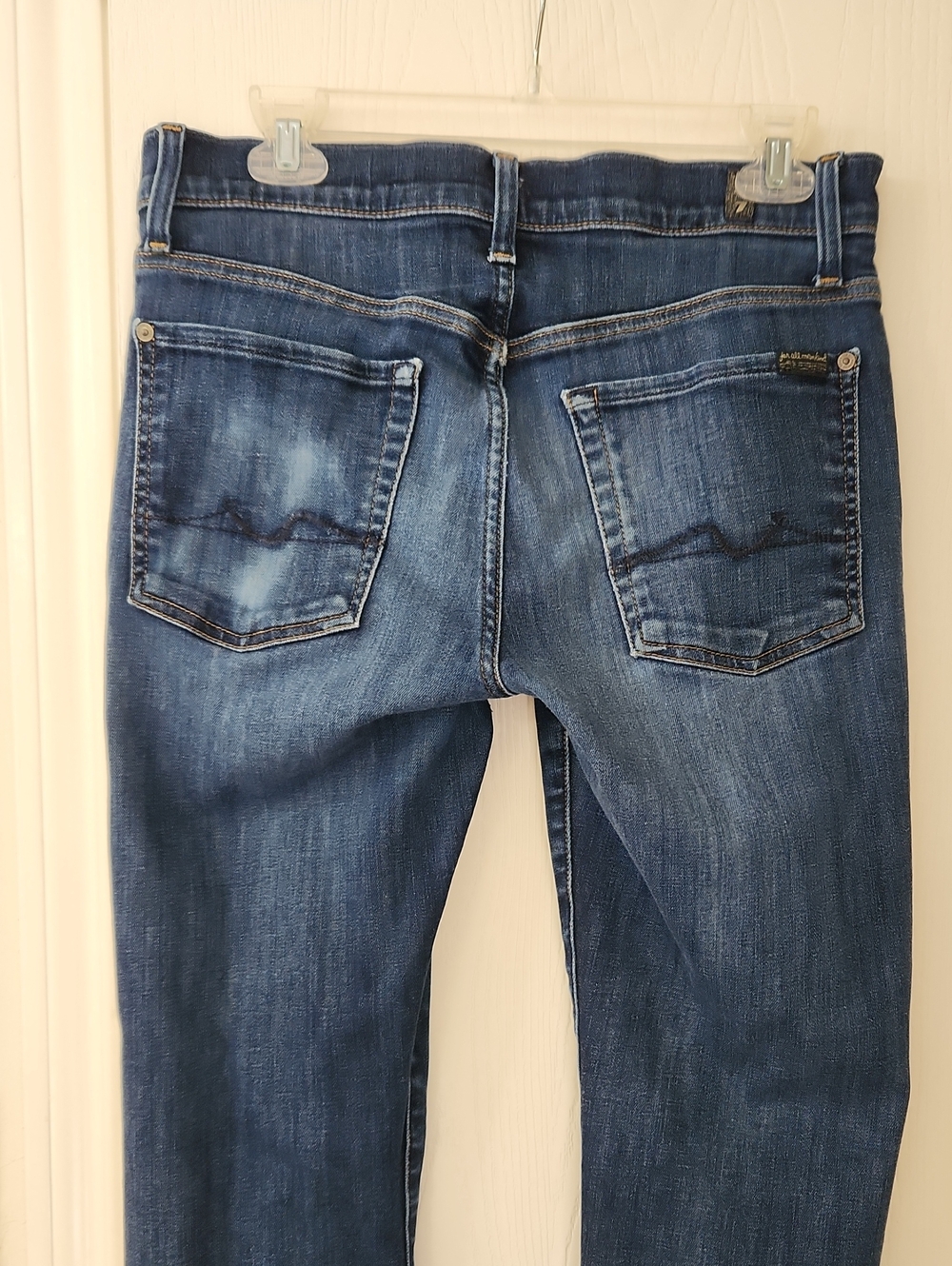 Mens/Unisex 7 For All Mankind Slimmy Straight Leg Jeans Size 31 GUC - Picture 5 of 12
